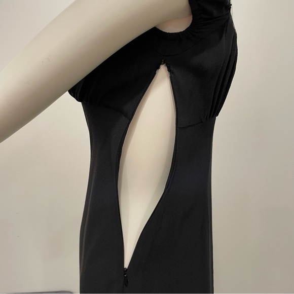 KIMCHI BLUE Urban Outfitters Ana Cap Sleeve Black Mini Dress Size Small - Picture 12 of 16